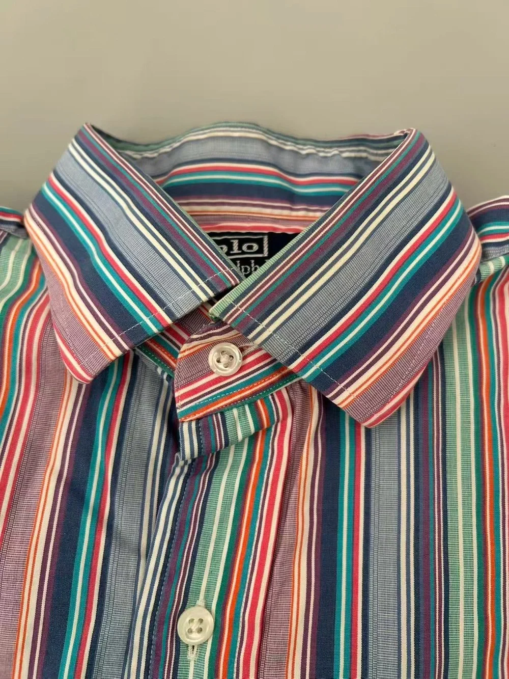 Polo by Ralph Lauren Multicolor Striped Cotton Button-Up Shirt - Men's
